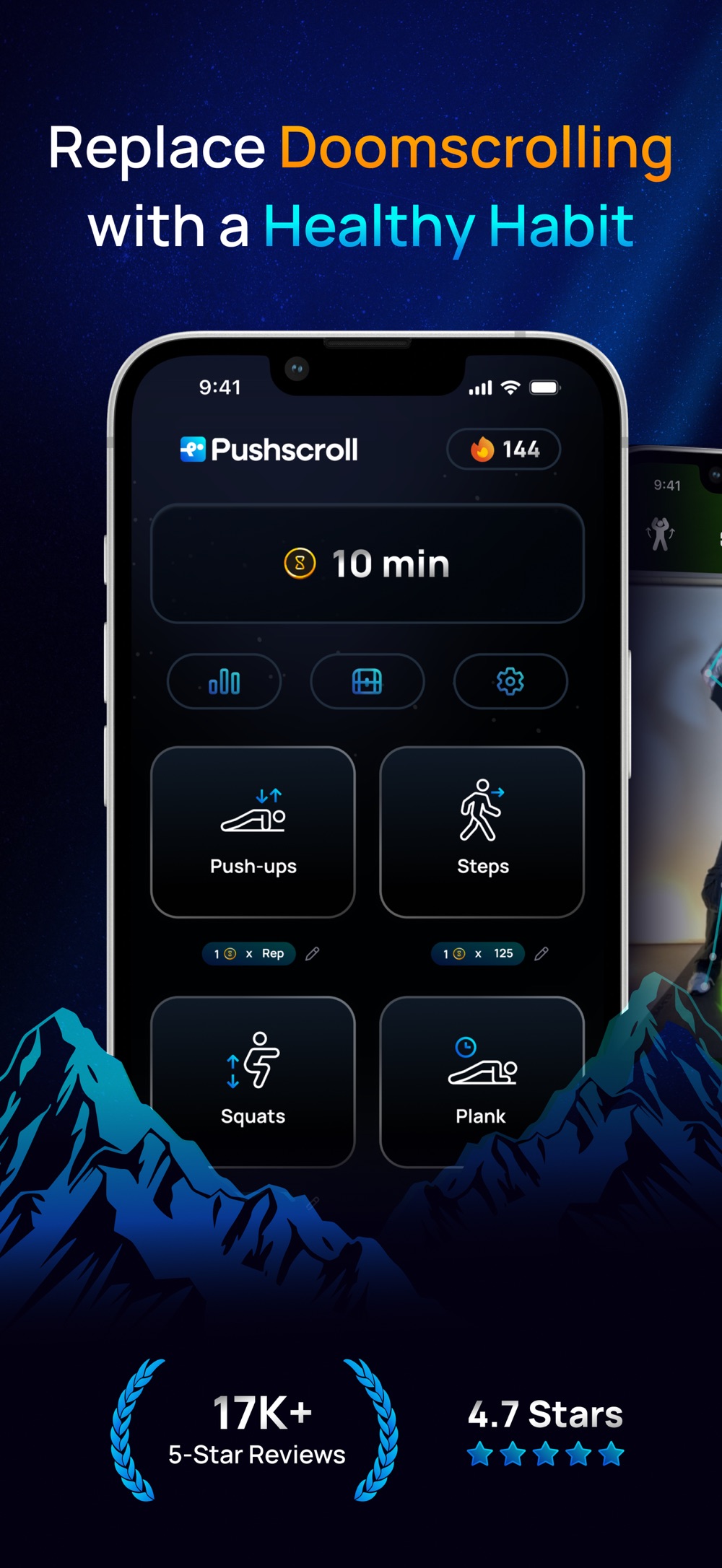 Pushscroll: replace doomscrolling with a healthy habit